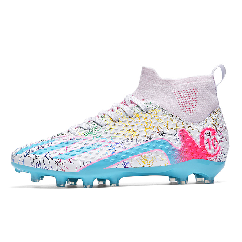 2024 transfronterizos nuevos niños y niñas estudiantes transpirables zapatos de fútbol de clavos cortos y largos zapatos de entrenamiento juveniles