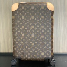 L家驴家官棕花四轮拉杆箱HORIZON地平线涂层帆布行李箱