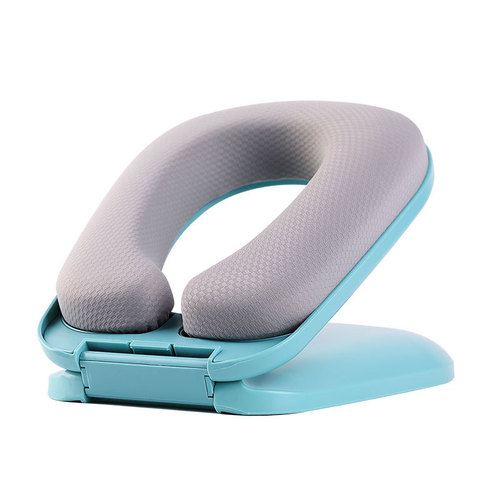 Yundou primary and secondary school students nap artifact office adult nap pillow ice silk foldable sleeping pillow on the table