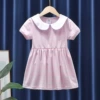 Doll, short sleeve dress, doll collar