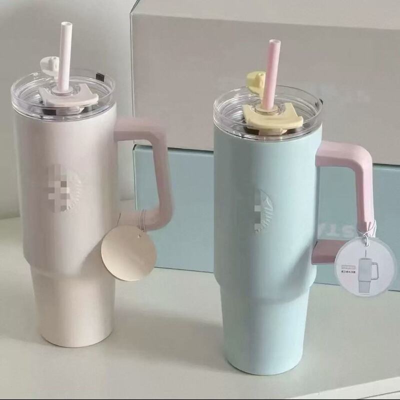 New in stock: Star Daddy straw cup, a stylish and large-capacity straw cup made of 304 stainless steel, with a handle New in stock: Star Daddy straw cup, a stylish and large-capacity straw cup made of 304 stainless steel, with a handle