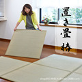 日式品质榻榻米蔺草无边拼块地垫和室地台飘窗夏季移动儿童爬行垫