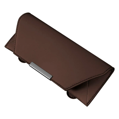 Car Glasses Clip/Bill Clip – glasses box multi-function car sunglasses - mocha-brownunlabeled-blank