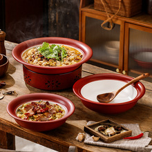 批发商用大容量砂锅炖锅家用陶瓷沙煲干锅火锅汤煲明火耐高温焖锅