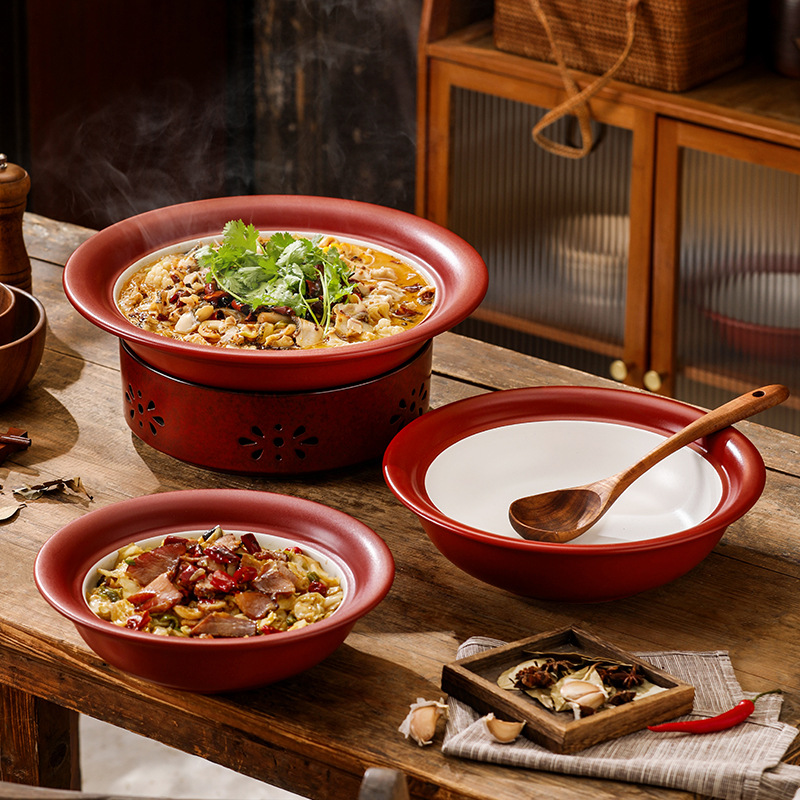 批发商用大容量砂锅炖锅家用陶瓷沙煲干锅火锅汤煲明火耐高温焖锅