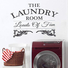 THE LAUNDRY ROOM洗衣房贴花精雕wall decor跨境亚马逊ebayDW9646