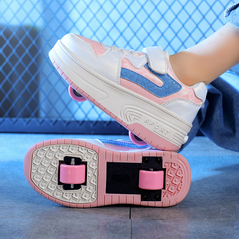 YY-8568 pink two-wheeled model detachable