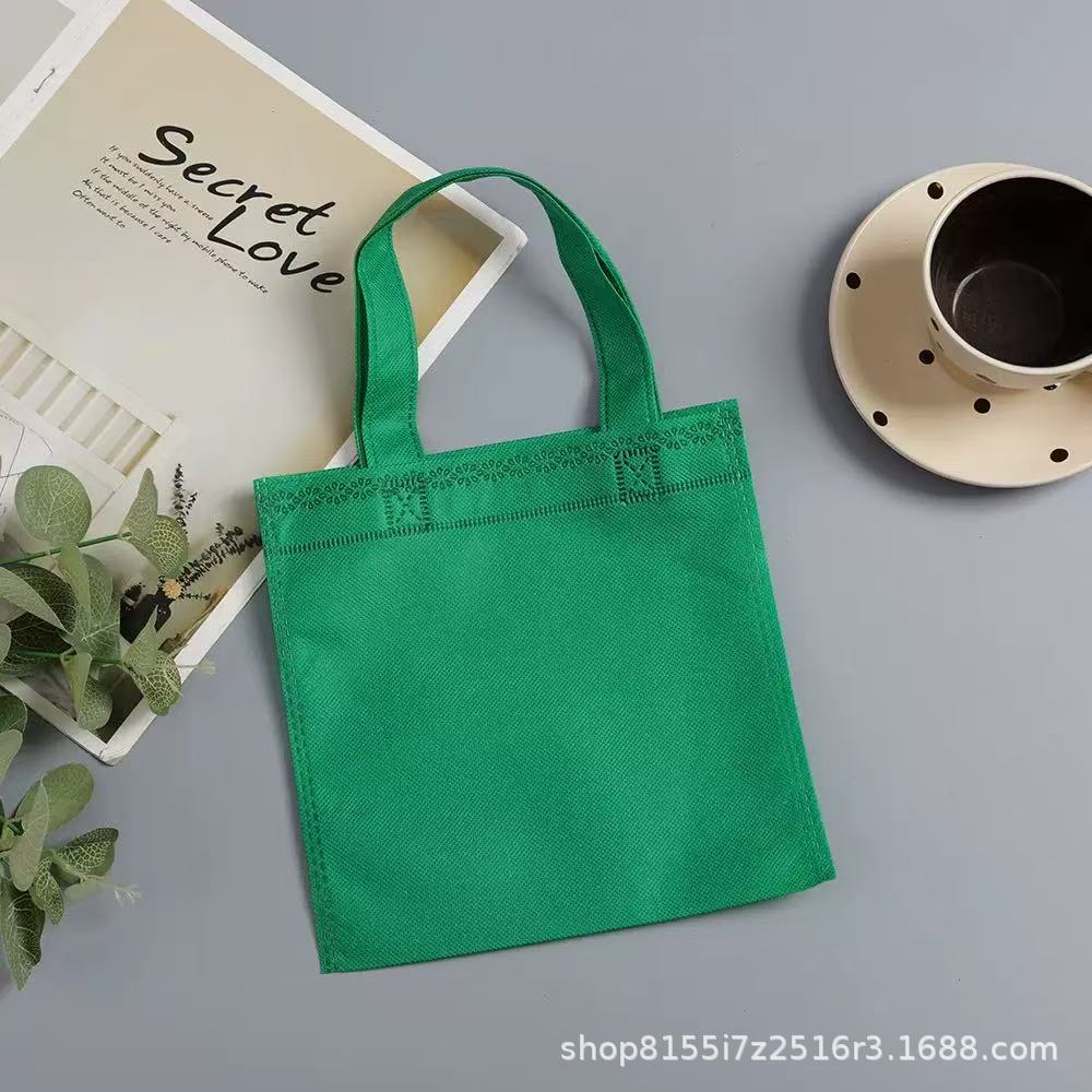 Comercio exterior transfronterizo explosión dulces no tejidos bolsas de mano de color sólido se pueden personalizar LOGO se puede enviar