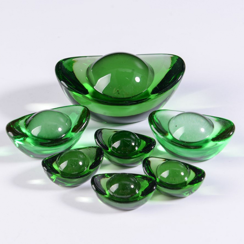 カラフルなクリスタルインゴット、カラフルなガラスインゴット、工芸品、大小の金インゴット、装飾品、カラフルな小さなインゴット|undefined