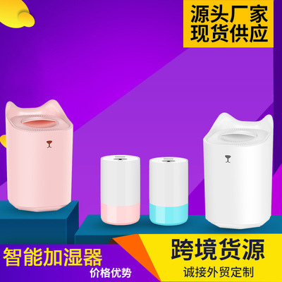 2020新款空气加湿器家用usb办公静音智能大容量净化补水跨境礼品