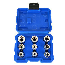 �S��ֱ�N �¿�E����Ͳ�M�� 9PC 1/2" E-SOCKET SET ��̟��N