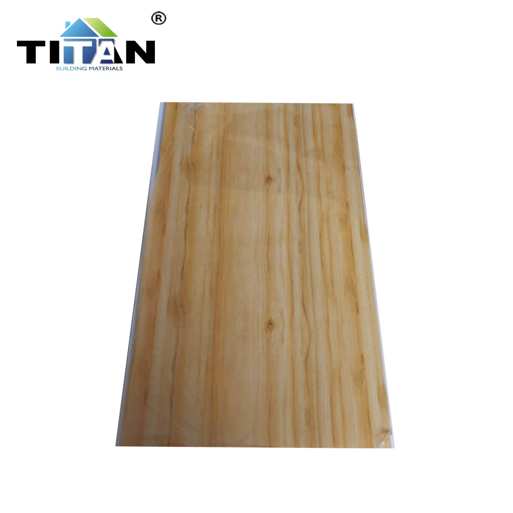 Exportación de refuerzo de PVC, transferencia de plástico, tablero de decoración de interiores, techo integrado, acero plástico, techo largo blanco