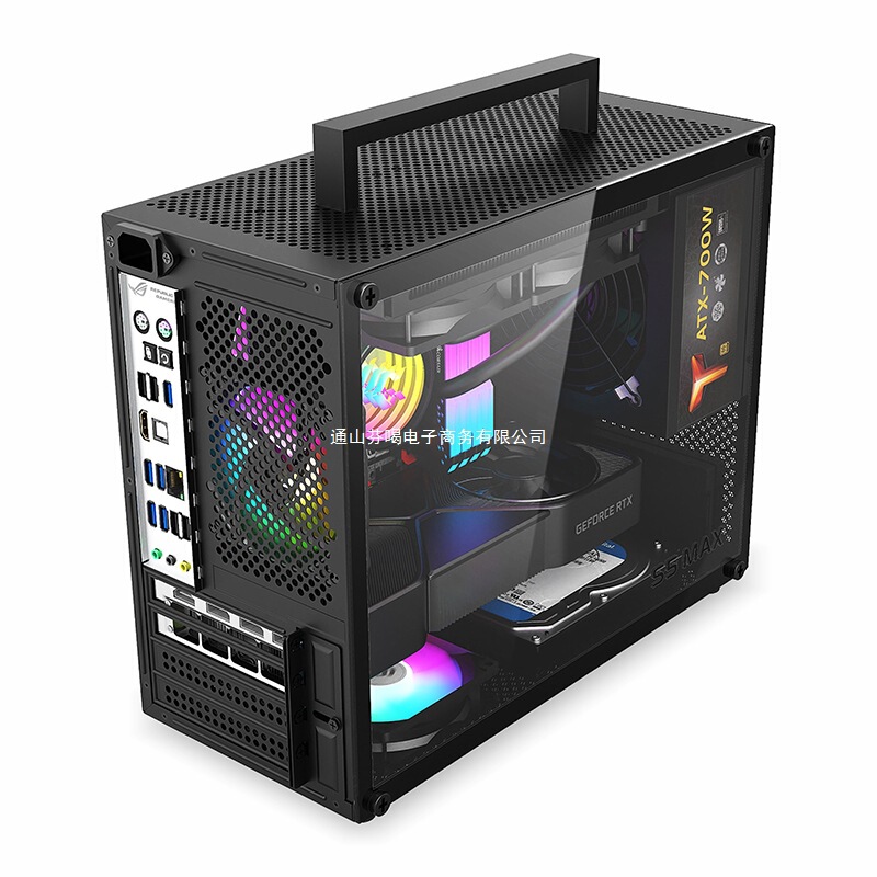 Xホワイト电源デスクトップミニMAXITX空ボックス透过筐体ミディアムタワー侧atxマザーボード鱼巣SFmS5パソコン|undefined