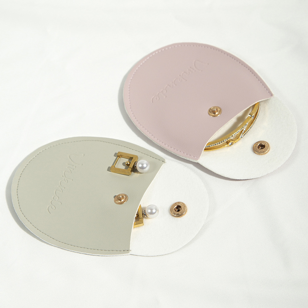 1 Piece Pu Leather Simple Style Daily Solid Color Jewelry Packaging Bags display picture 5