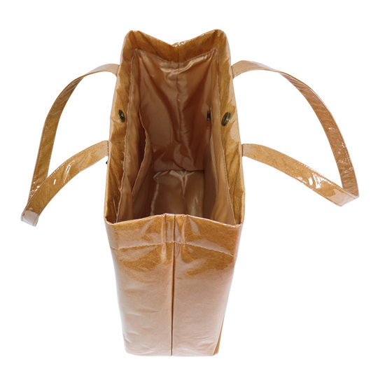 Transparent PVC film coated DuPont paper bag custom jelly bag tear retro portable environmental protection bag waterproof tote bag