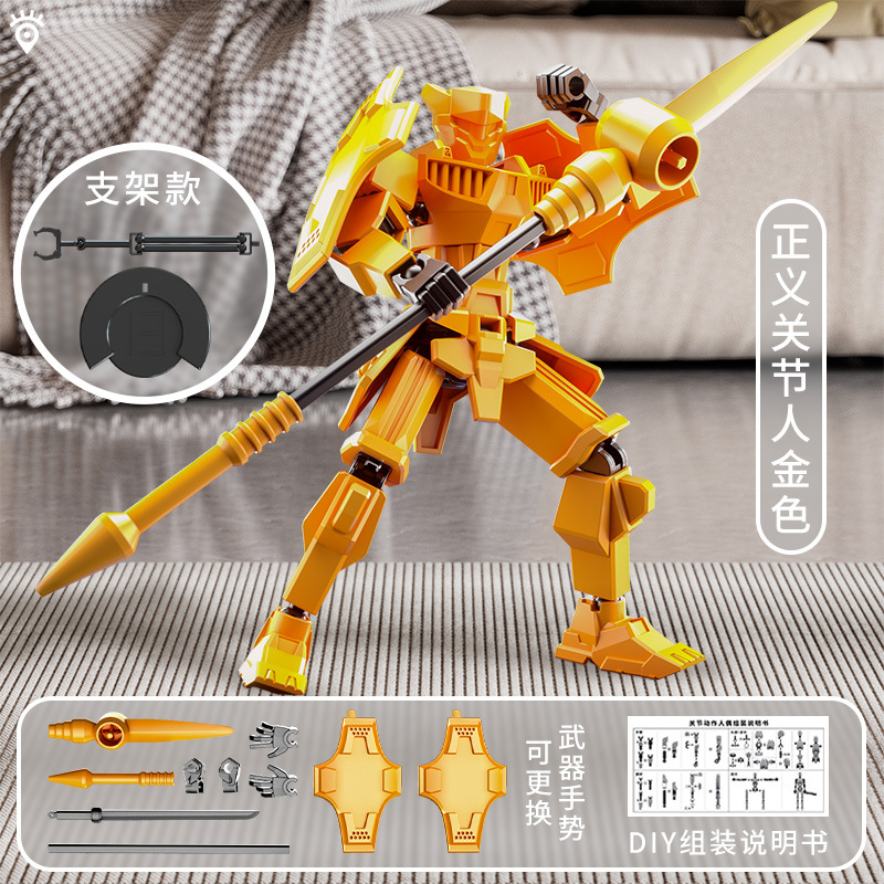 Juguete de modelo multiarticulable multi-mórfico transfronterizo ángel articulado humano descomprimido robot de quinta generación
