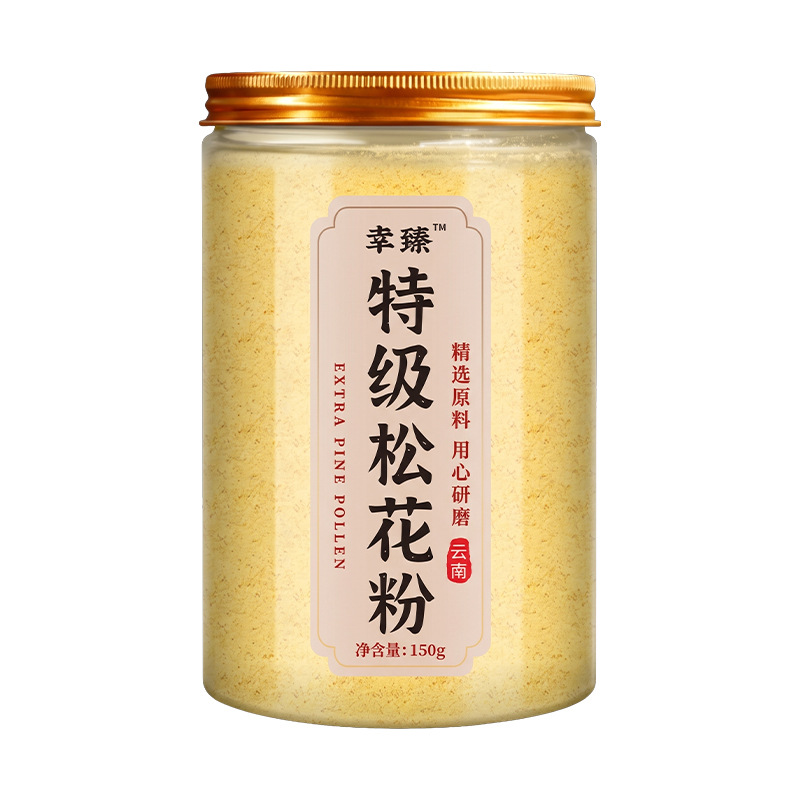 Premium Broken Cell Wall Pine Pollen Powder 150g Jar Changbai Mountain Masson Pine Food Grade specifications