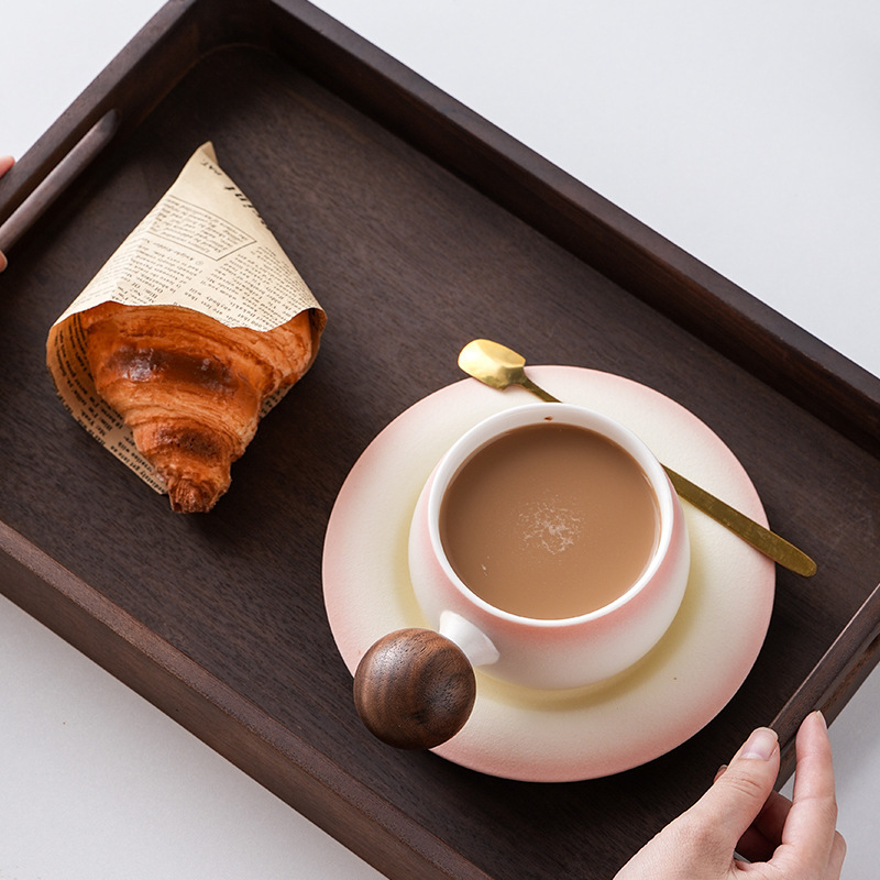 羊脂玉瓷精品咖啡杯礼盒套装拿铁杯现代轻奢奶茶杯碟商务伴手礼品|undefined