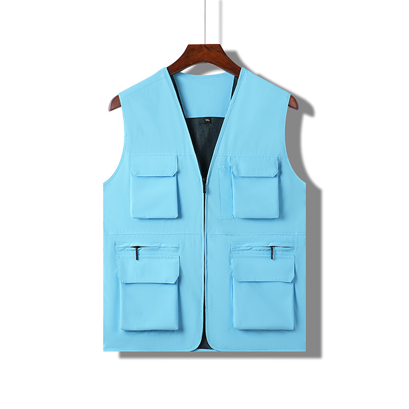 Nuevo chaleco de gama alta para exteriores, chaleco de fotografía de pesca multifuncional multibolsillo para hombre, ropa exterior, personalización