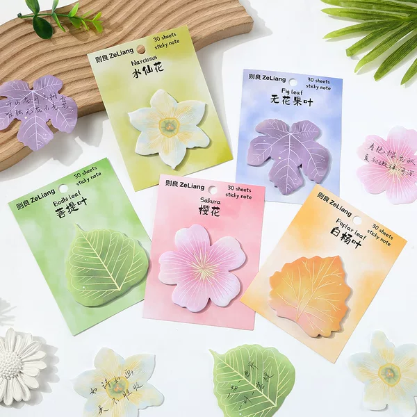 Then the good leaves and flowers shaped sticky notes cartoon wholesale cute sticky notes sticky notes n times sticky note paper