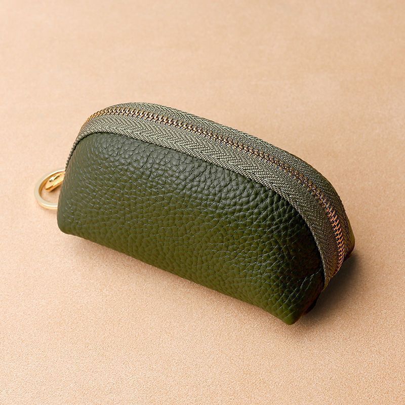 New Unisex Large-Capacity Real Soft Texture Small Wallet Mini Cute Key Bag Fashionable Simple Multi-Functional