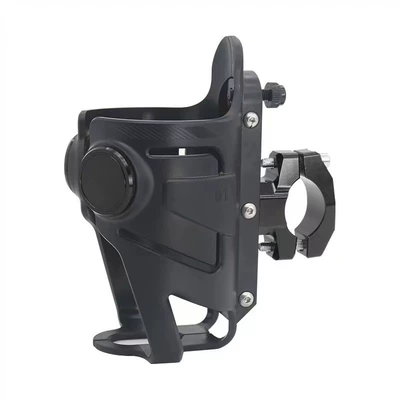 Haojue Tr300 Motorcycle Water Bottle Holder Dl150 Dl250 Uhr150 Afr125 Motorcycle Water Cup Holder (Motorcycle bumper) - air-bag-water-cup-holder-black-1