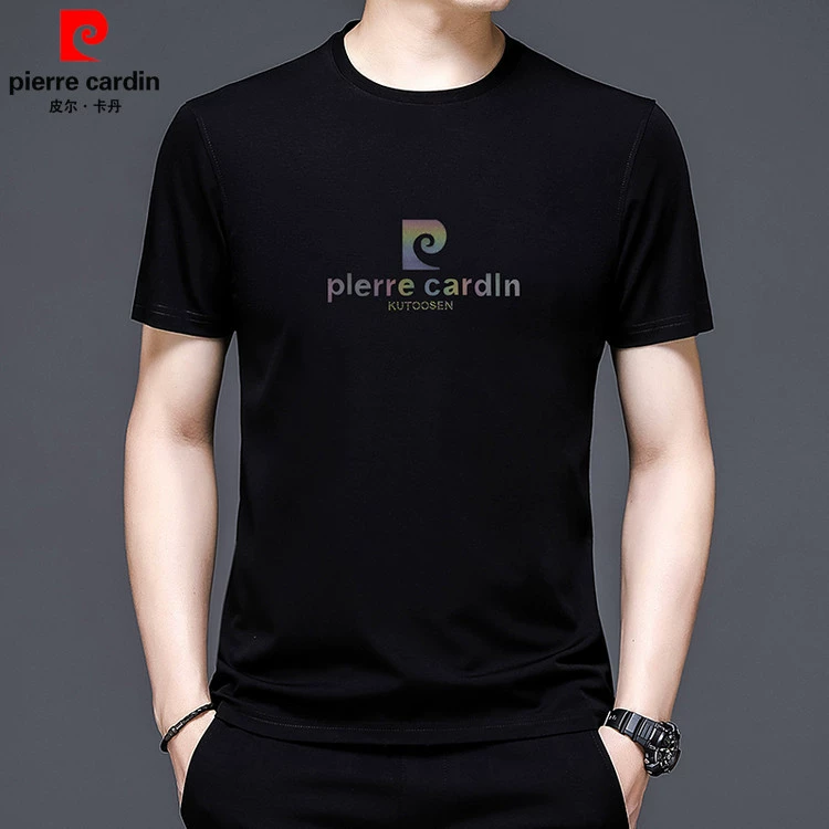 Pilkatan 2025 новые мужские футболки из шелковицы с короткими рукавами летняя тонкая свободная округлая рубашка с полукругом мужской