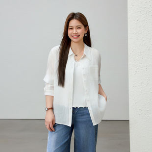[Yunxu Mist] Casual Style, Light and Clear Rayon Shirt, Slim and Beautiful, Plus Size Women's Clothing, Fat mm Summer Clothing New Style