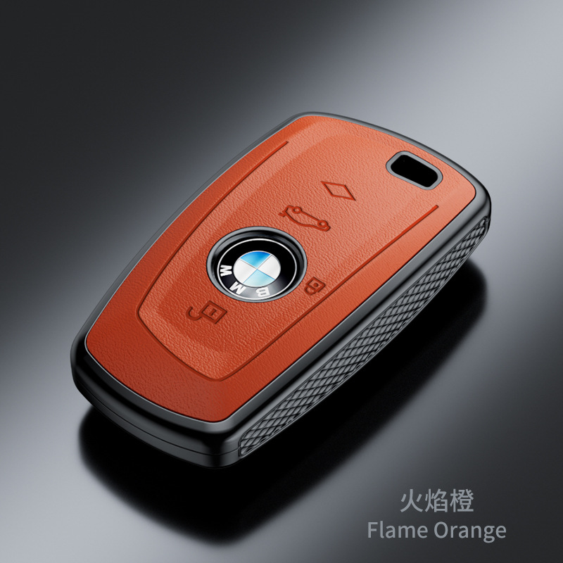 Suitable for New Bmw Key Cover X1/x2/x3/320li/5 Series/3 Series/7 Series/525li Nappa Pattern Fashion Case
