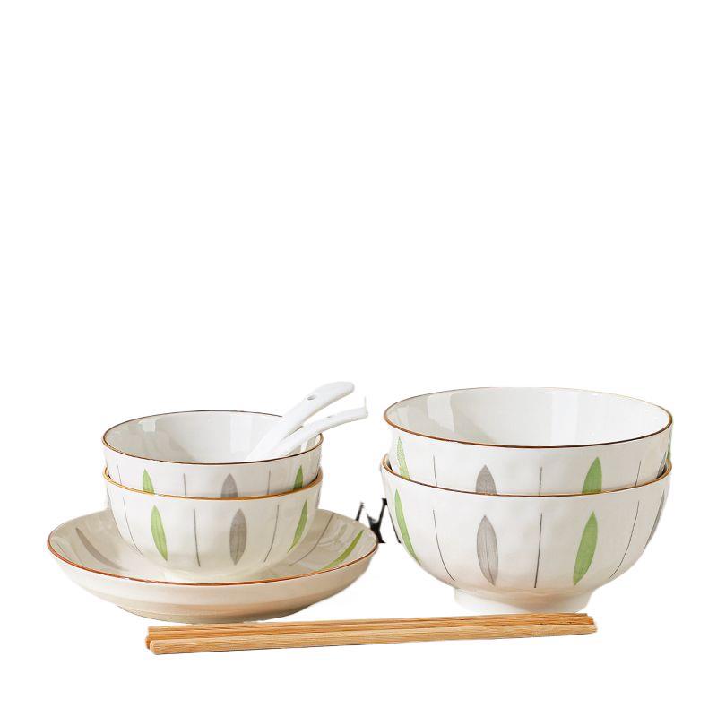 Conjunto de platos de cerámica doméstica de alto valor combinado de platos domésticos 2025 nuevo conjunto de platos