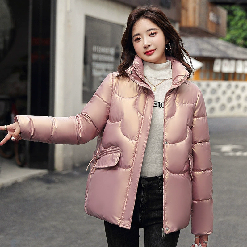 Модная хлопковая одежда в иностранном стиле с воротником-стойкой, Женская Корейская новая куртка с хлопковой подкладкой, зимнее Свободное пальто, Оптовая Внешняя торговля