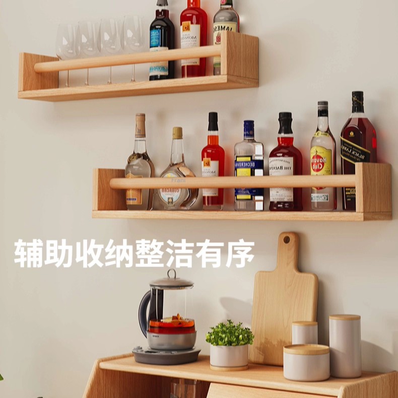 Tablero de pared de madera maciza estante de pared de pared de pared de pared de dormitorio estante de libros tablero de pared libre de agujeros