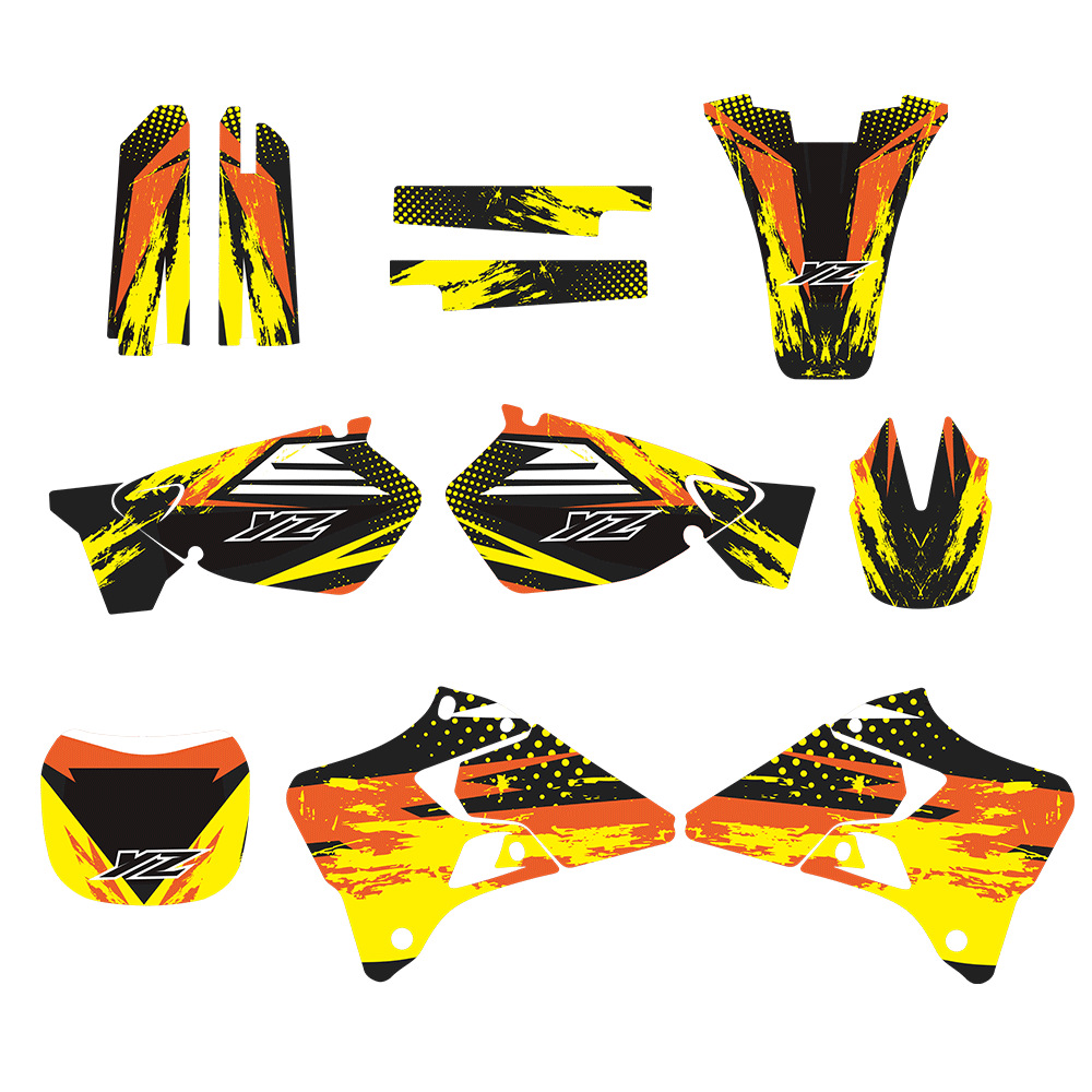 Pegatinas de motocicleta de carretera para 96 - 01 Yamaha YZ125 YZ250 pegatinas de automóviles modificados