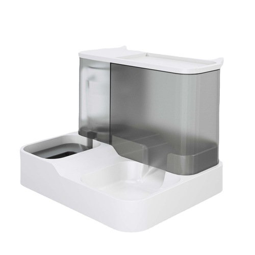 Pet Dog Automatic Feeder Cat Dog Automatic Waterer Dog Bowl Cat Tray Feeding Drinking Combo Bowl Wholesale