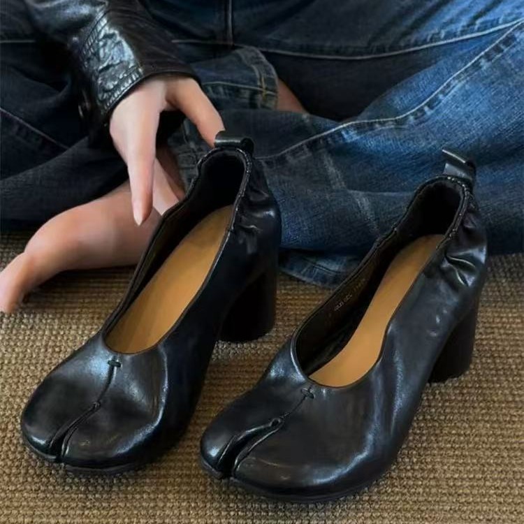 Sheepskin Version~ Versatile And Fashionable Retro Niche Split-toe...