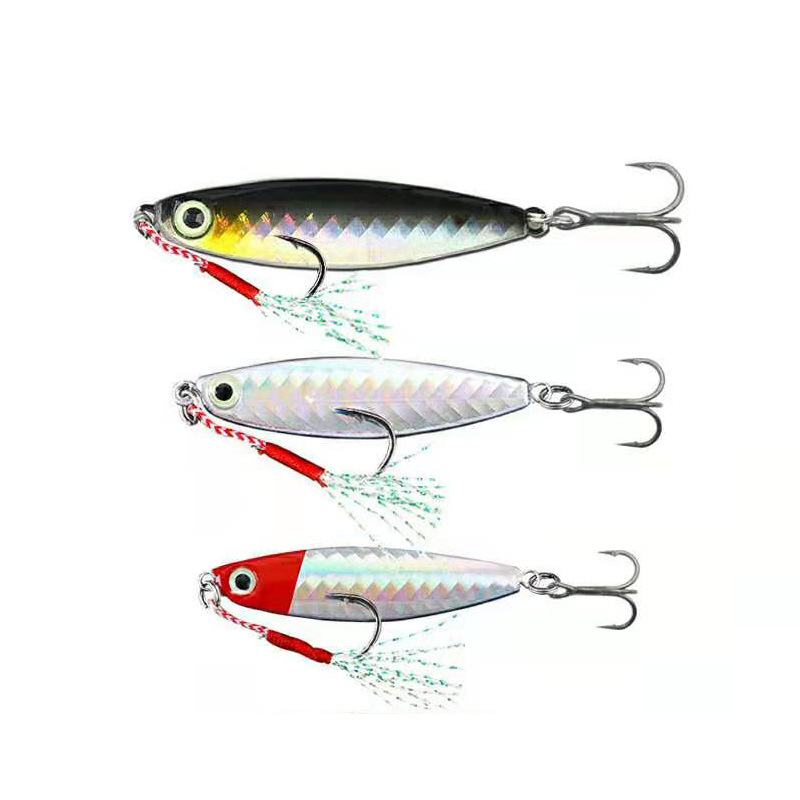 Sinking Jigging Spoon Lures Deep Diving Jigging Spoon Baits Fresh Water Bass Swimbait Tackle Gear