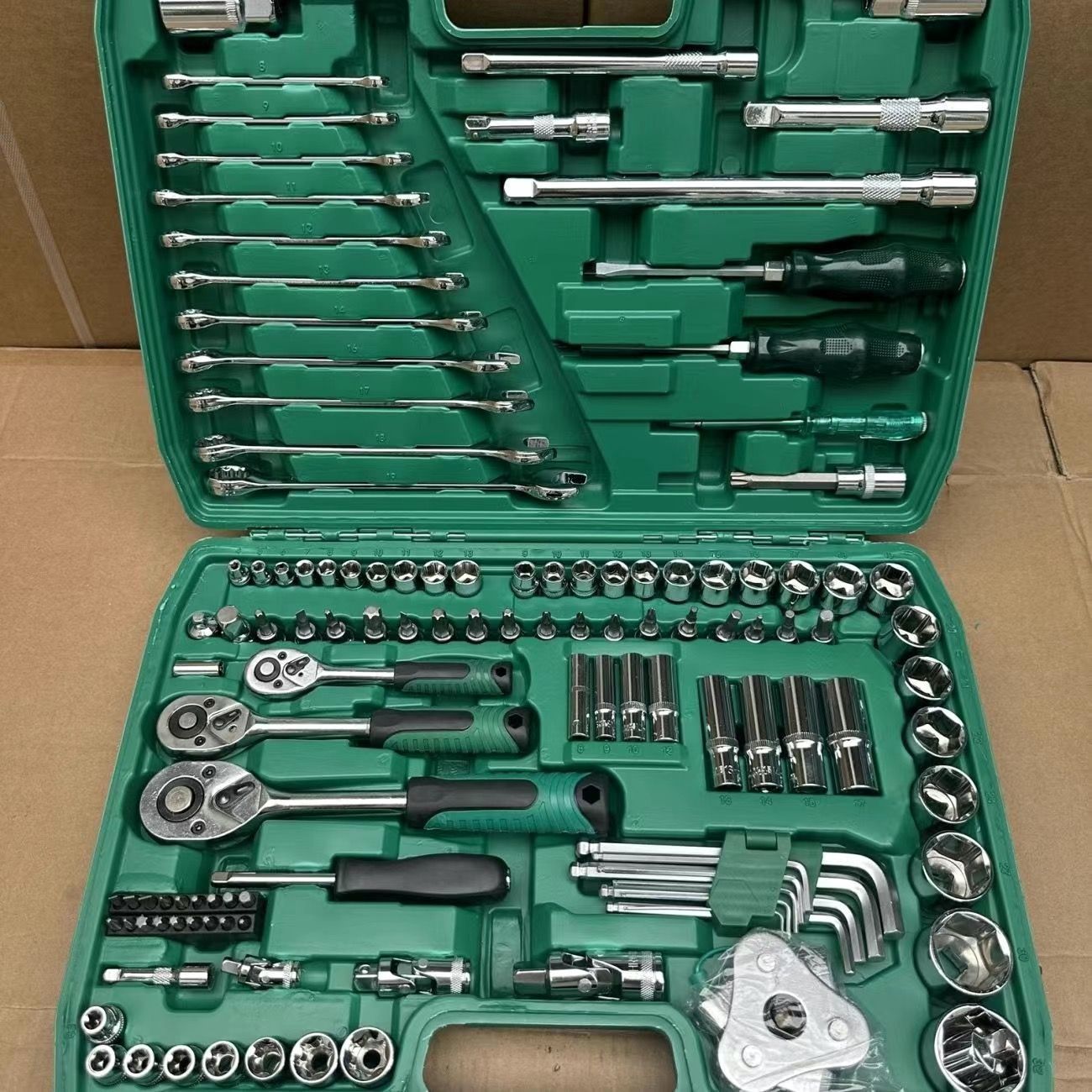 216 conjuntos de herramientas de reparación de automóviles reparación de automóviles llave de manguito conjunto trinquete combinación de llave rápida