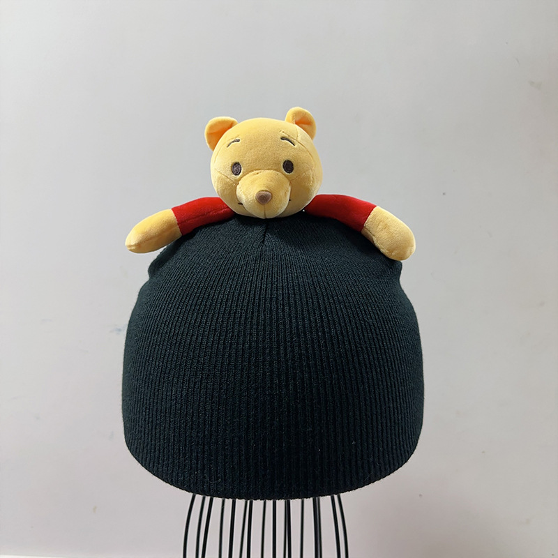 Cubierta de casco de esquí de dibujos animados lindo personalidad cálida placa única cubierta de casco de doble placa bicicleta muñeca cubierta decorativa a prueba de viento