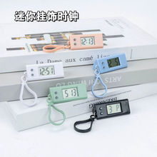 马卡龙学生考试椭圆小挂表创意糖果色静音考试数字电子表护士怀表