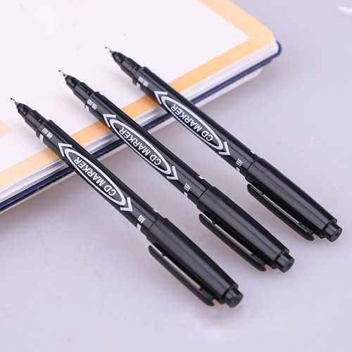 Small double-headed marker art hook line pen black quick-drying oil pen black marker pen double-headed marker pen