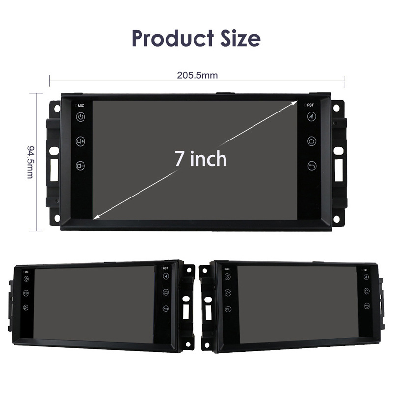 Suitable for 7inch Universal Jeep Compass Wrangler Dodge Chrysler Android Large Screen Car Navigation