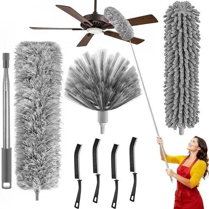 Combinación de alta altitud de fibra de limpieza de cenizas polvo pulverizador de pelo de pollo, pulverizador electrostático flexible, pulverizador de polvo de Schneil, cepillo de polvo de separación image 16