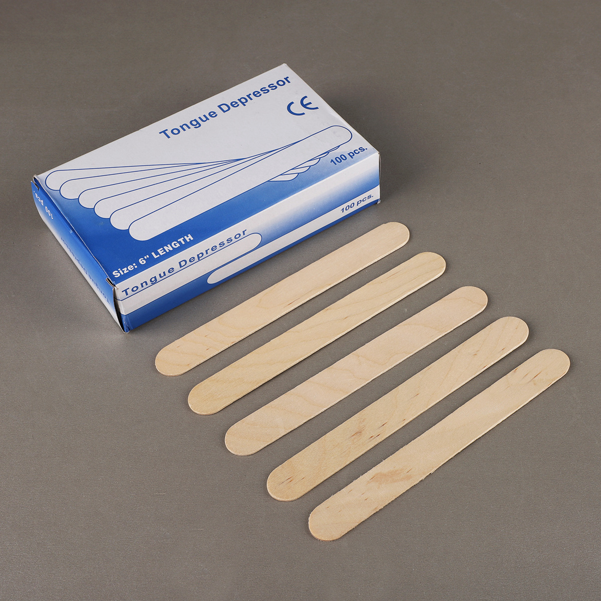 Depresores linguales desechables, sin empaque individual, para examen oral, aplicación de mascarillas faciales, palitos de madera, venta al por mayor, para salones de belleza.