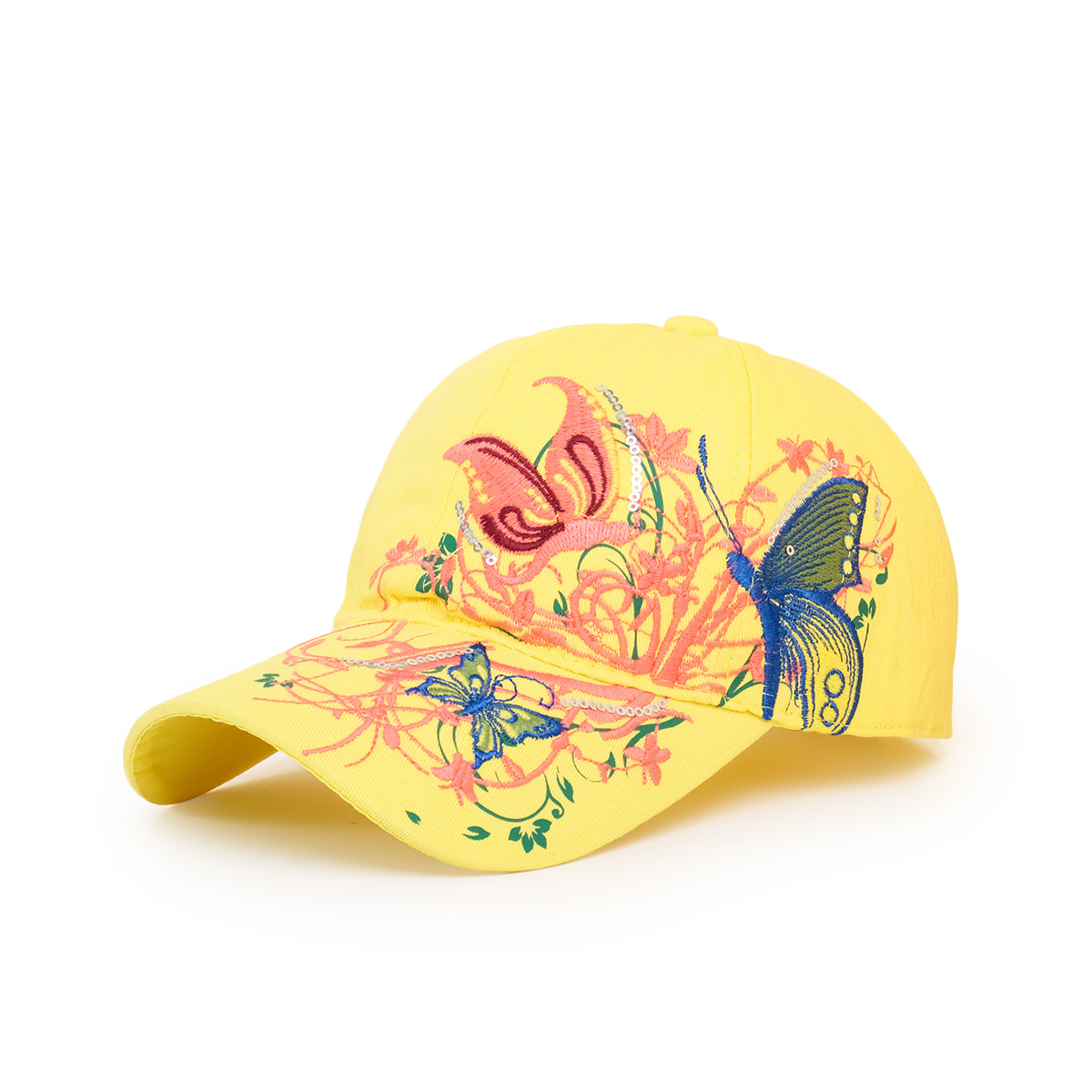 Gorra De Béisbol De Mariposa Bordada Étnica Al Por Mayor Nihaojewelry display picture 3