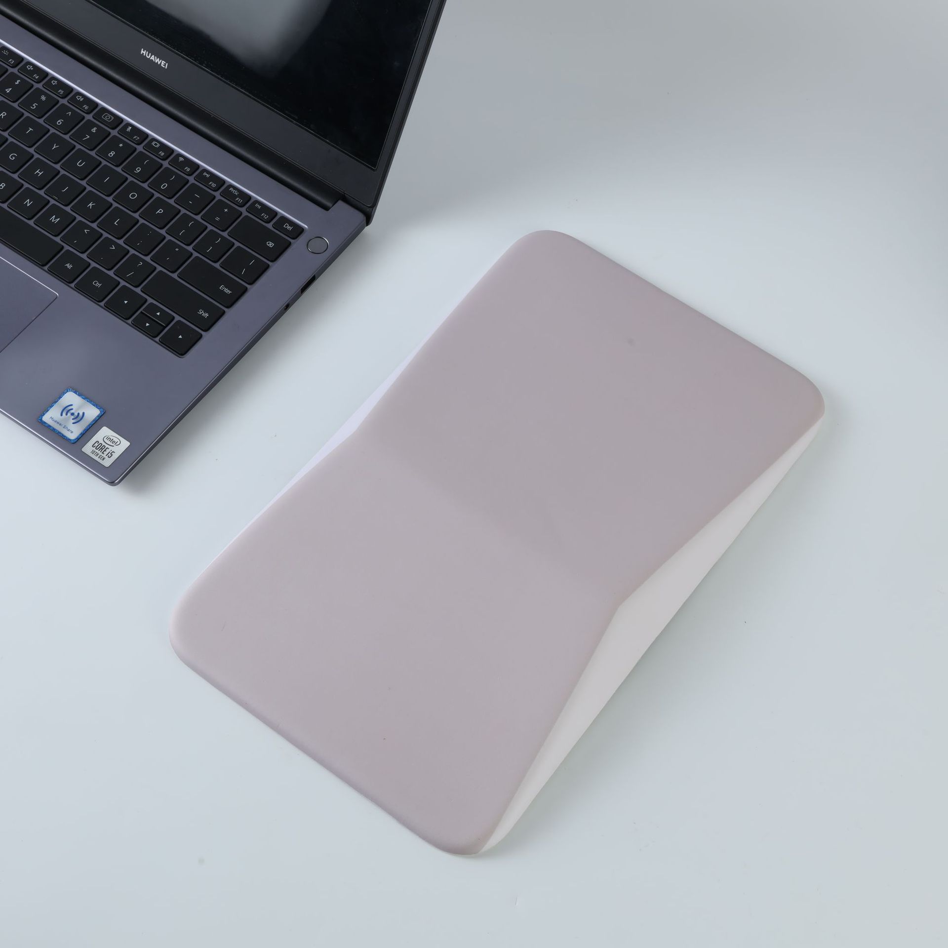 Alfombrilla de ratón de espuma viscoelástica con base de silicona, antideslizante, para escritorio, oficina, de alta calidad, con diseño de seda de leche