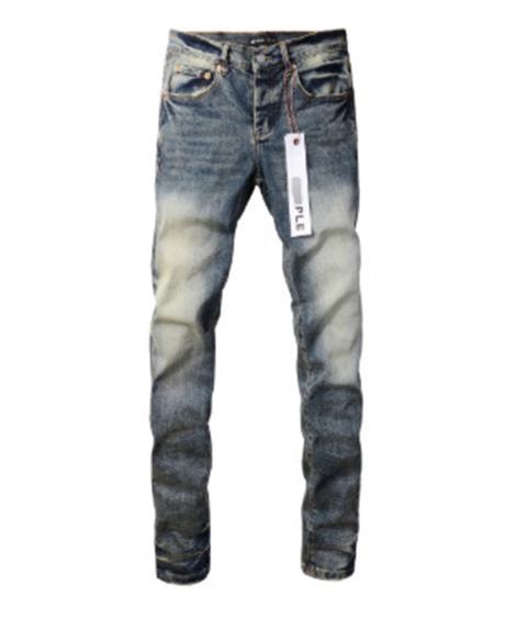 Men's Slim Fit Stretch Distressed Jeans In Blue Denim_voghion.com