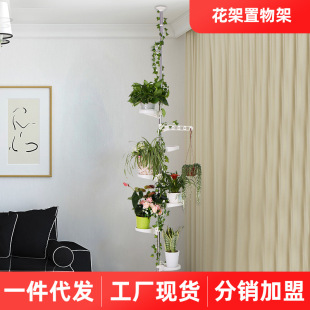 Baoyouni Flower Rack Storage Rack Multi-Layer Balcony Flower Pot Hanging Rack Fleshy Chlorophyll Green Rose Stand