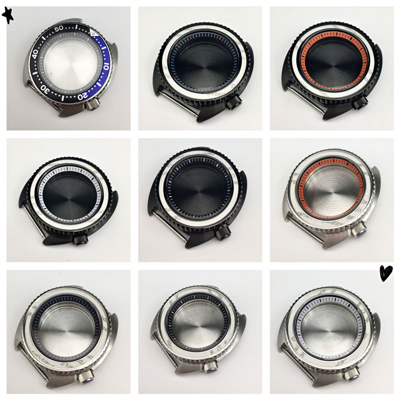 Substitute SKX007 large abalone Seiko case NH35A/NH36A machine heart modification accessories diving watch case