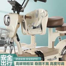 电动车儿童座椅可升降前置婴儿宝宝椅电瓶车座椅棉卡嵌式后置
