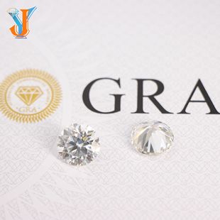 Jinyu Jewelry Cross-Border Hot Selling Bulk Round White Diamond Moissanite D Color Gra Certificate Certified Diamond High Quality